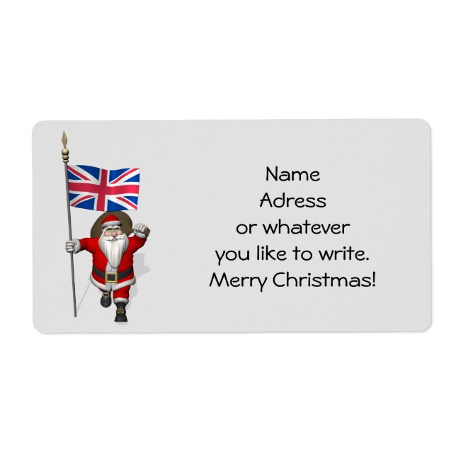 Santa Claus With Ensign Of The UK (Front)