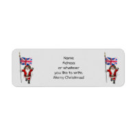 Santa Claus With Ensign Of The UK