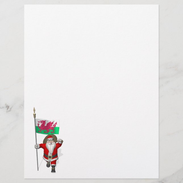 Santa Claus With Ensign Of Wales (Front)