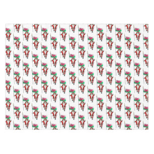 Santa Claus With Ensign Of Wales Tablecloth