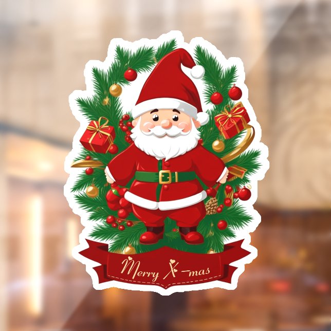 Santa Claus with fir branches -  (Sheet 2)