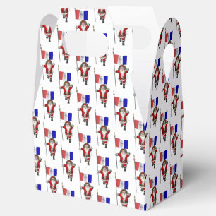 Santa Claus With Flag Of Cleveland Favour Box
