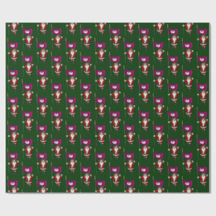 Santa Claus With Flag Of Phoenix Wrapping Paper