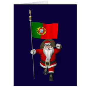 Santa Claus With Flag Of Portugal