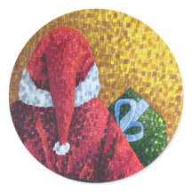 Santa Claus with Gift Painting