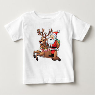 Santa Claus with Gifts of Peace Baby T-Shirt