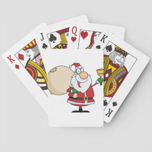 Santa Claus with Jingle Bell Playing Cards
