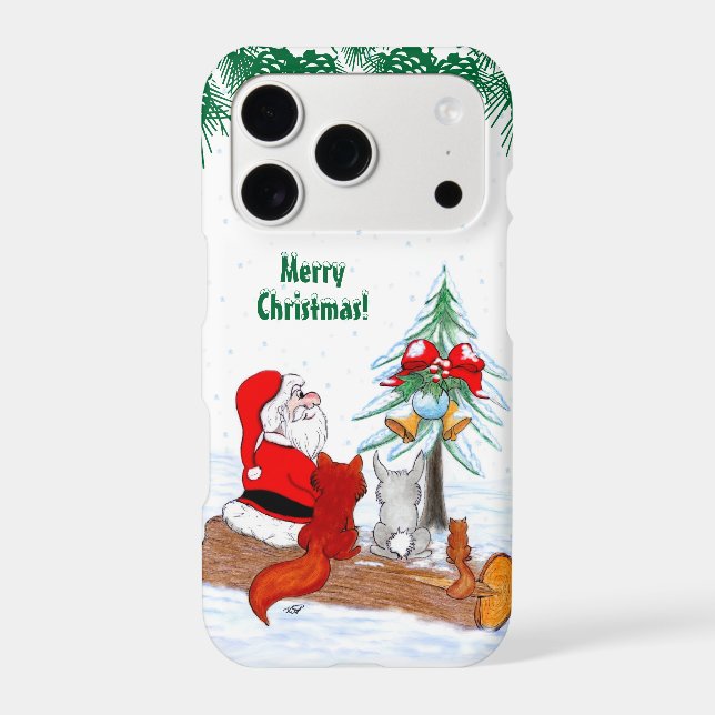 Santa Claus with Rabbit Fox and Squirrel (Back)