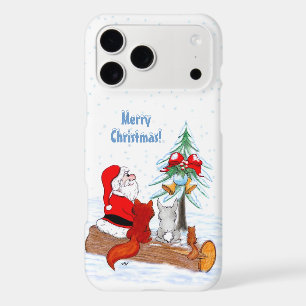 Santa Claus with Rabbit Fox and Squirrel