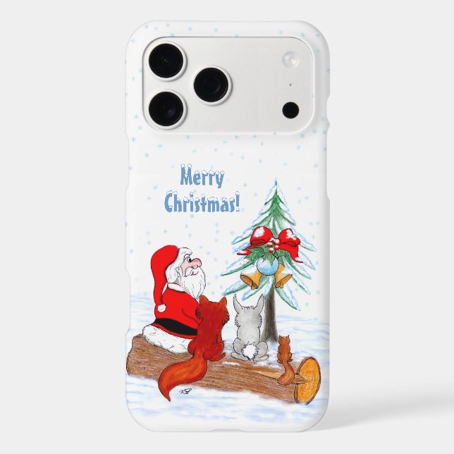 Santa Claus with Rabbit Fox and Squirrel (Back)