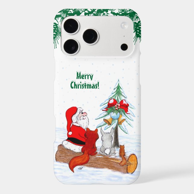 Santa Claus with Rabbit Fox and Squirrel (Back)