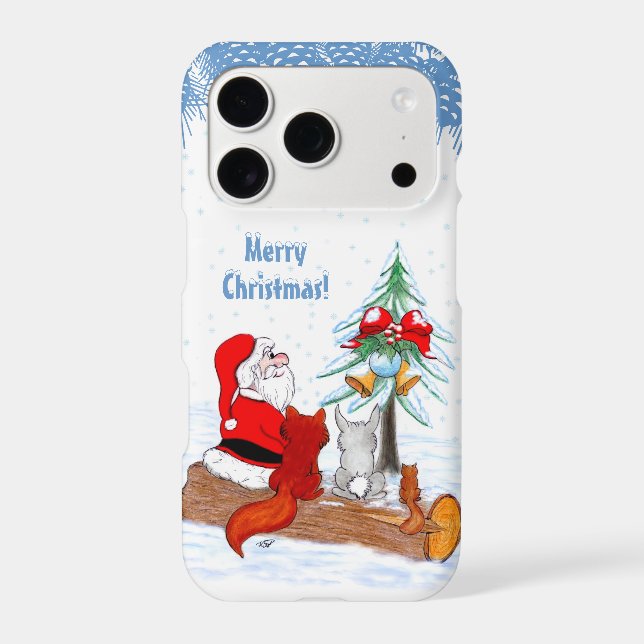 Santa Claus with Rabbit Fox and Squirrel (Back)
