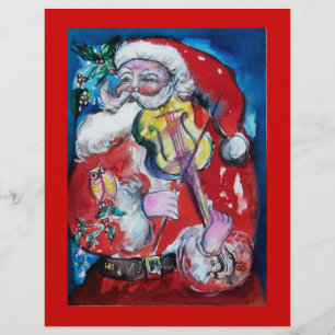 SANTA CLAUS WITH VIOLIN FLYER