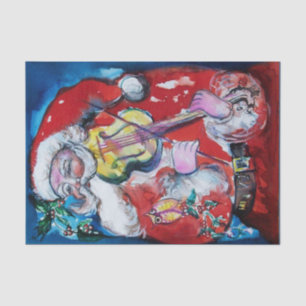 SANTA CLAUS WITH VIOLIN / Musical Christmas Tissue Paper