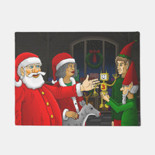 Santa Claus Workshop Doormat
