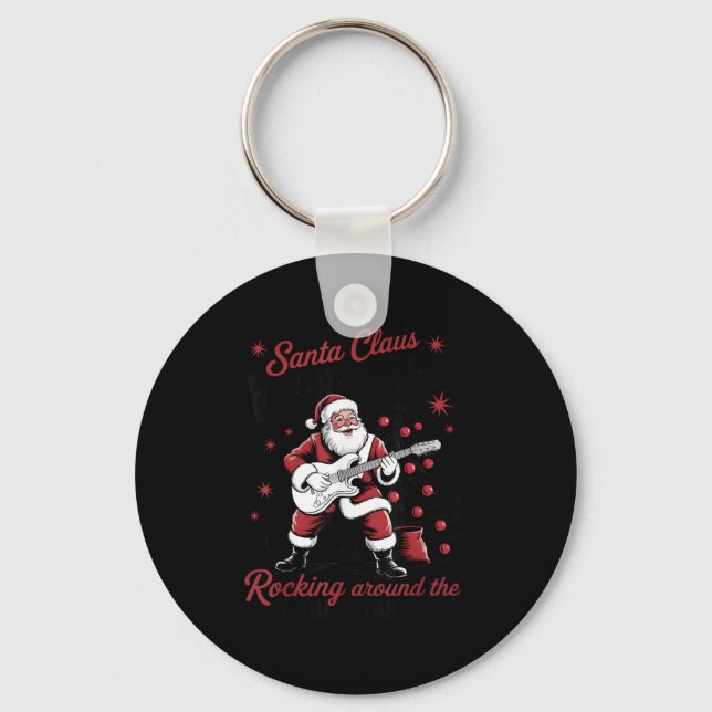Santa Claus World Tour Rocking Around The Christma Key Ring (Front)