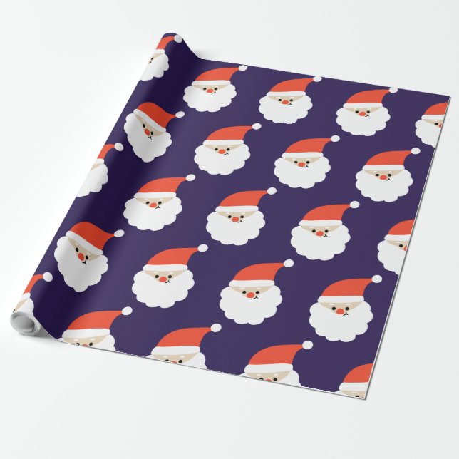 Santa Claus Wrapping Paper (Unrolled)