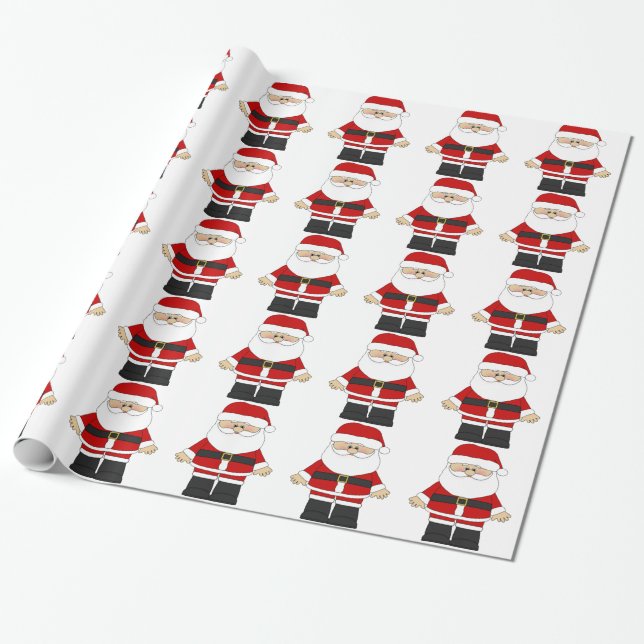 Santa Claus Wrapping Paper (Unrolled)