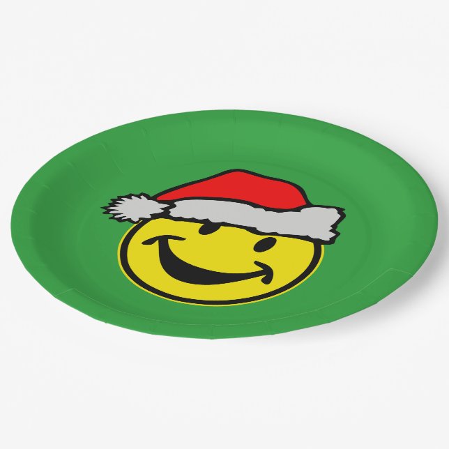 Santa Claus your backgr. & ideas Paper Plate (Angled)