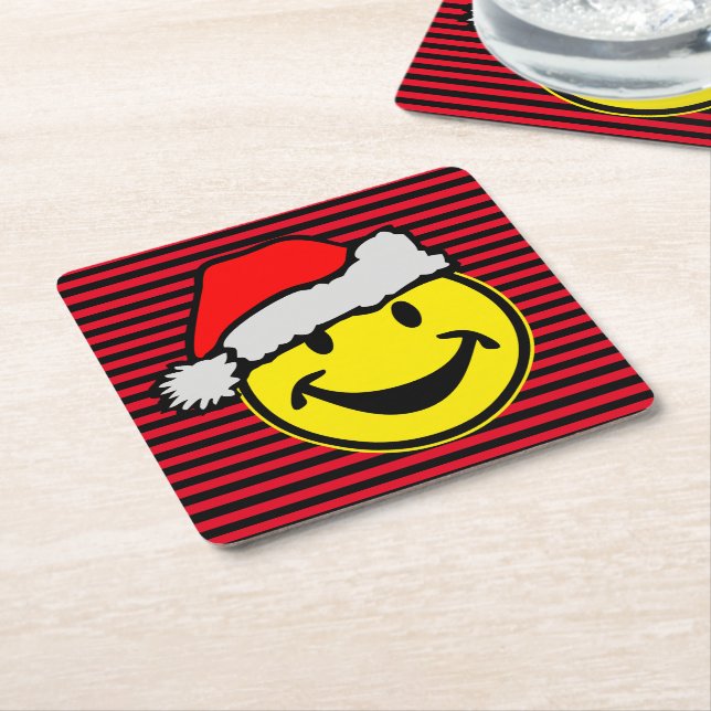 Santa Claus your backgr. & ideas Square Paper Coaster (Angled)