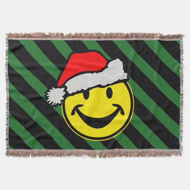 Santa Claus your backgr. & ideas Throw Blanket (Front)
