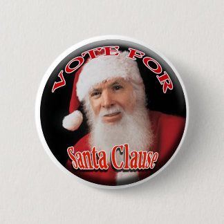 Santa Clause 6 Cm Round Badge