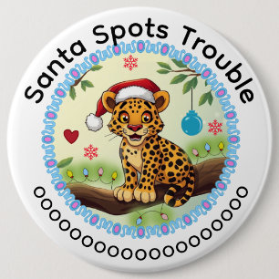 Santa Clause 6 Cm Round Badge