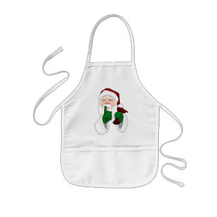 Santa Clause Apron Kid's Custom Christmas Aprons