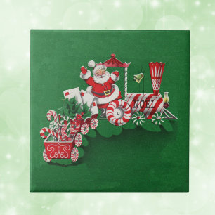 Santa Clause Candy Train Tile