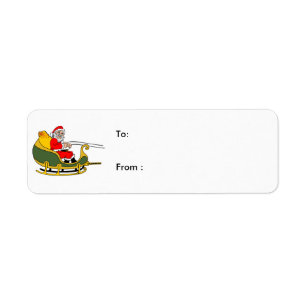 santa clause Christmas Labels
