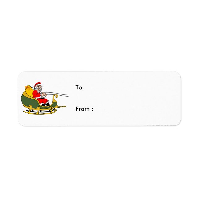 santa clause Christmas Labels (Front)