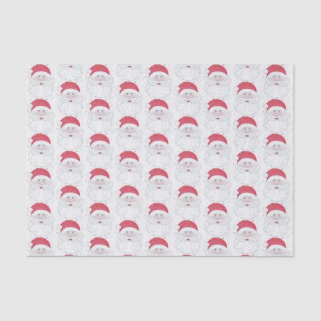 Santa Clause Christmas Tissue Paper (Front)