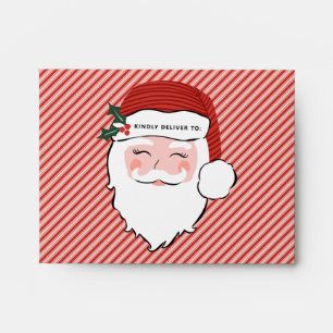 Santa Clause Face Christmas Envelope