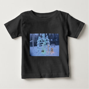 Santa Clause Faces Funny Christmas Holiday Baby T-Shirt