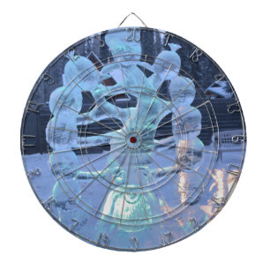 Santa Clause Faces Funny Christmas Holiday Dartboard