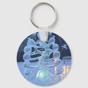 Santa Clause Faces Funny Christmas Holiday Key Ring