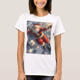 Santa Clause flying (merry Christmas)  T-Shirt