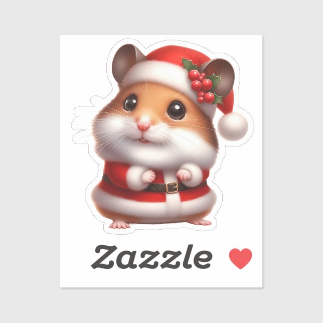 santa clause hamster, (Sheet)