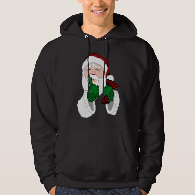 Santa Clause Hoodie Sweatshirt Santa Sweatshirts (Front)