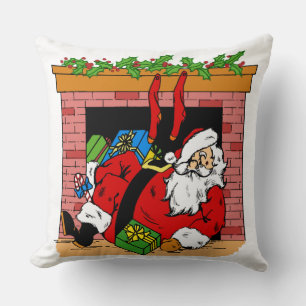 Santa Clause in the Chimney Cushion