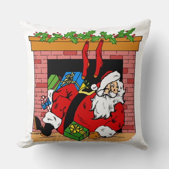 Santa Clause in the Chimney Cushion (Front)