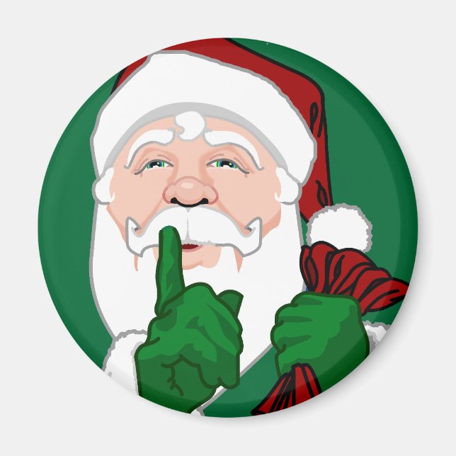 Santa Clause Magnets Fun Santa Decor & Gifts (Front)