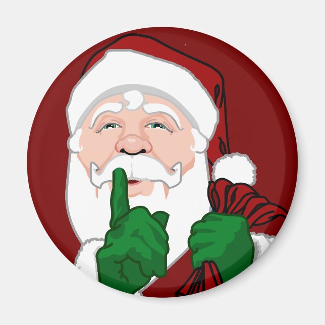Santa Clause Magnets Fun Santa Decor & Gifts (Front)