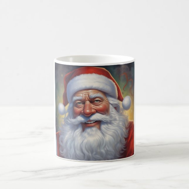 Santa Clause Merry Christmas Happy New Year Coffee Mug (Center)
