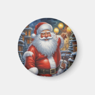 Santa Clause Merry Christmas Happy New Year Magnet