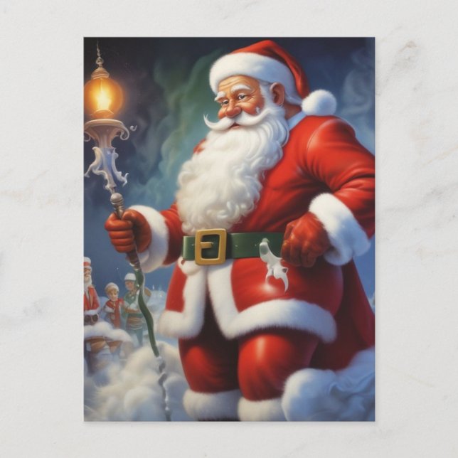 Santa Clause Merry Christmas Happy New Year Postcard (Front)