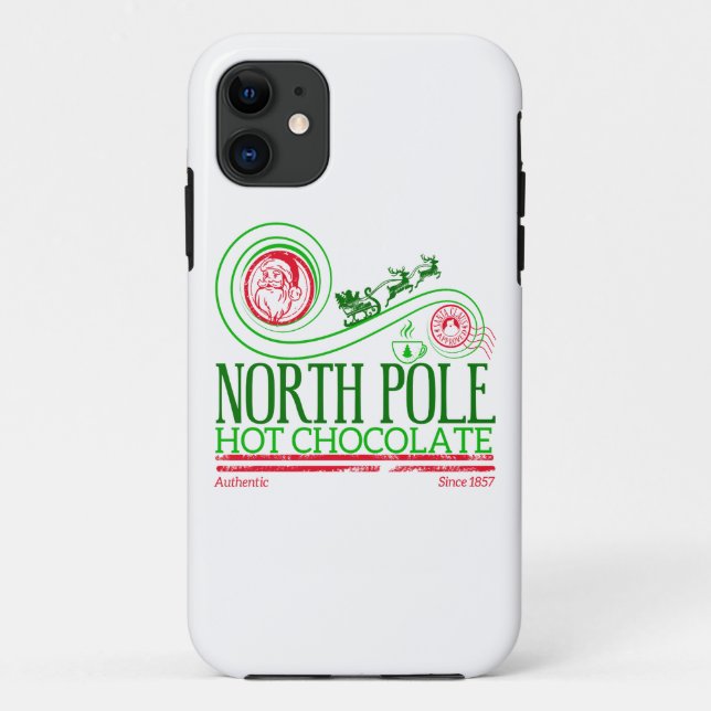 Santa Clause North Pole Hot Chocolate Case-Mate iPhone Case (Back)