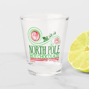Santa Clause North Pole Hot Chocolate Shot Glass