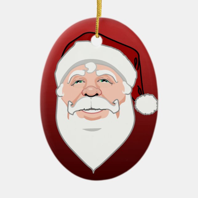 Santa Clause Ornament Custom Christmas Decorations (Front)