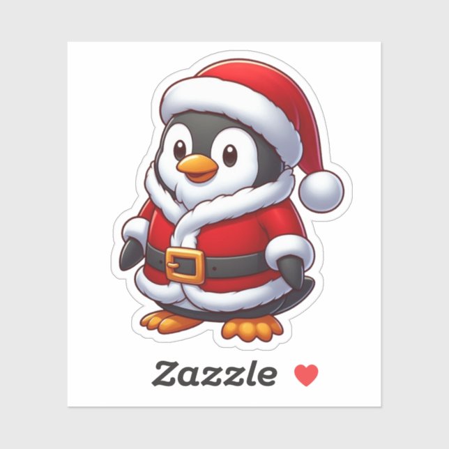 santa clause penguin,funny animals (Sheet)